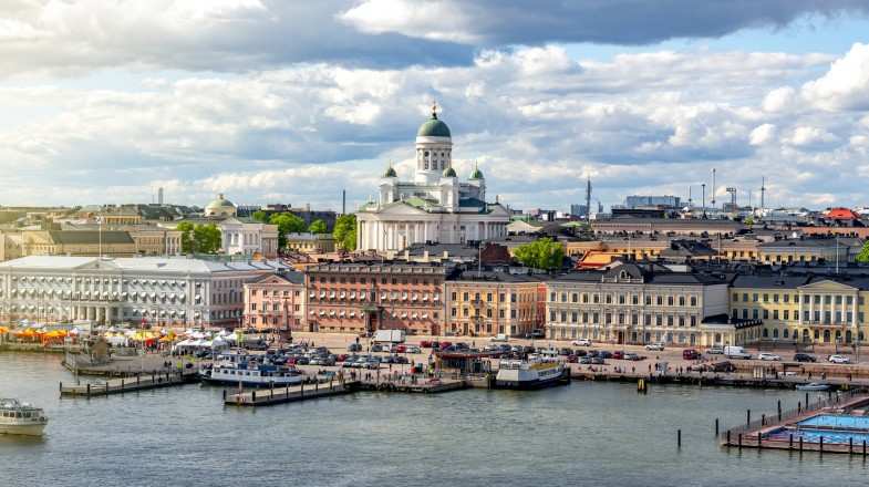 View the cityscape of Helsinki while spending 10 days in Finland.