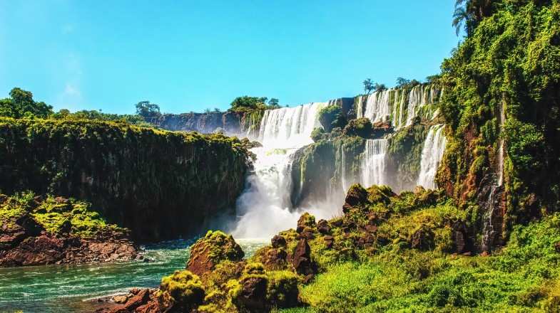 Visit the majestic Iguazu Falls during your trip during summer in Argentina.