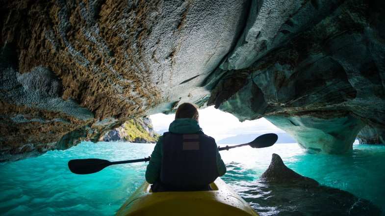 Discover the Marble cave which is a hidden gem in Chile during May.