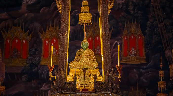 The Emerald Buddha in Wat Phra