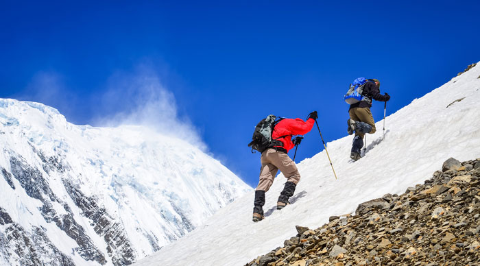 Two Mountain Trekkers on the Himalayas