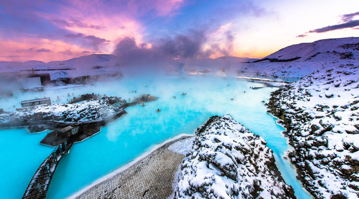 The famous blue lagoon