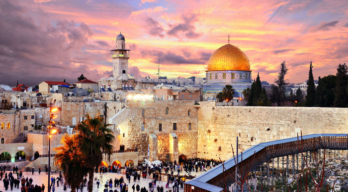 A view of the Temple Mount in Jerusalem, Israel
